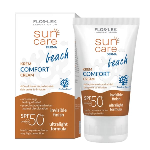 Floslek Solpleje Derma Komfort Ansigts- og Kropscreme SPF50+, 50 ml