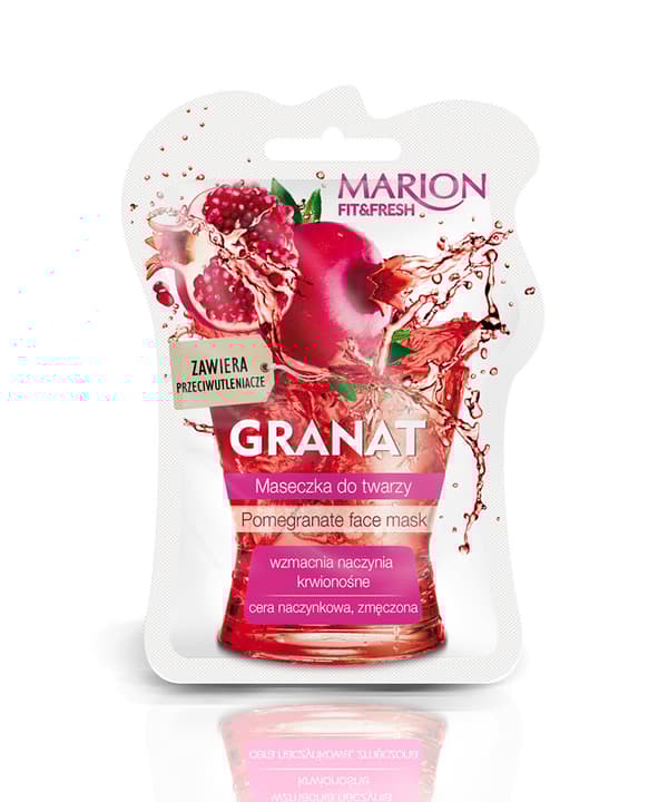 Marion Fit&Fresh Kasvonaamio Verisuonten Vahvistamiseen Granaattiomena, 7.5 ml