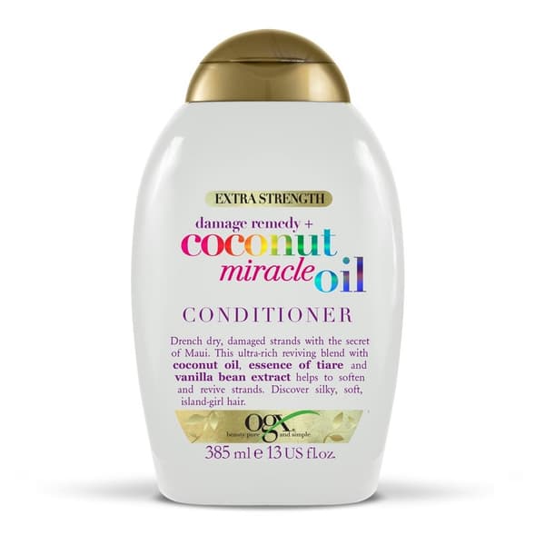 OGX Damage Remedy + Coconut Miracle Oil Hoitoaine kuiville ja vaurioituneille hiuksille, 385 ml
