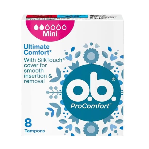 O.B. ProComfort Mini Tamponer, 8 stk