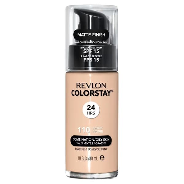 Revlon ColorStay Foundation til Kombineret og Fedtet Hud 110 Ivory, 30 ml
