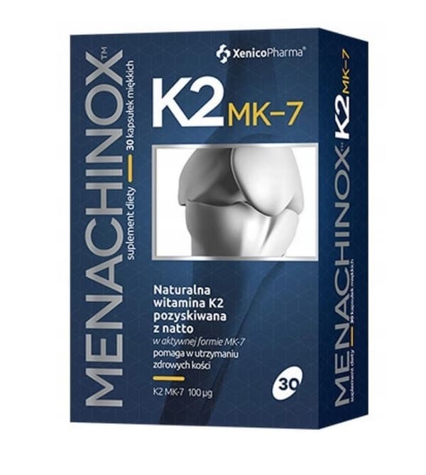 Xenico Pharma Menachinox K2 MK-7, 30 kapsler