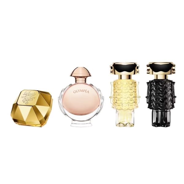 Paco Rabanne Miniature Gavesæt: Lady Million, Olympea & Fame Parfume Sæt