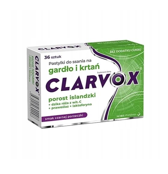 Clarvox Porost Rose, 36 Skivesugerable Tabletter