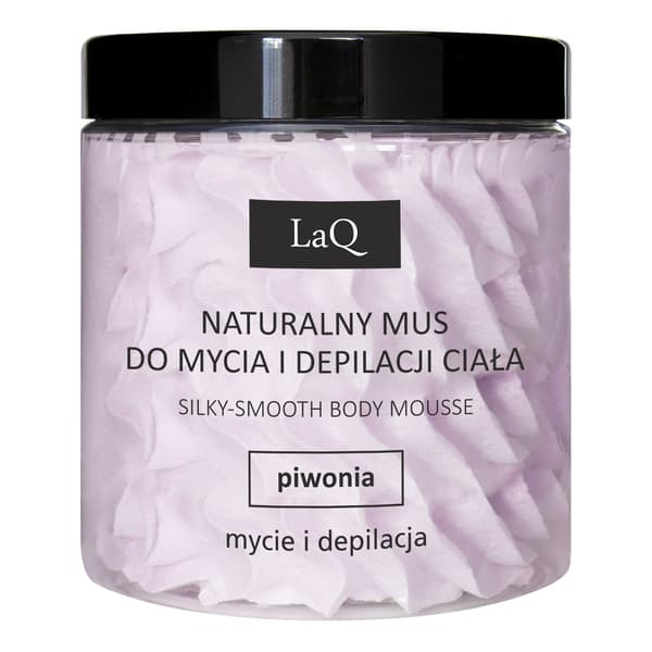 LaQ Naturlig kropsvask og depilation mælk med pæon, 250ml.