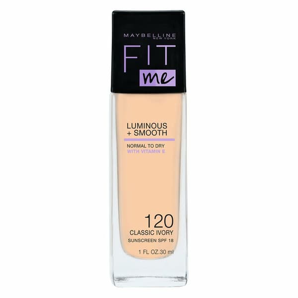 Maybelline Fit Me Lysande + Jämnande Foundation 120 Classic Ivory - 30ml