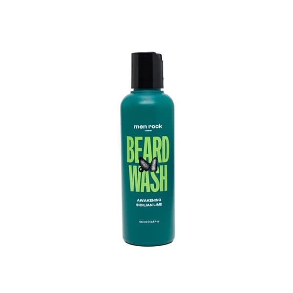 HerrRock Opkvikkende skægshampoo Siciliansk Lime og Koffein, 100 ml