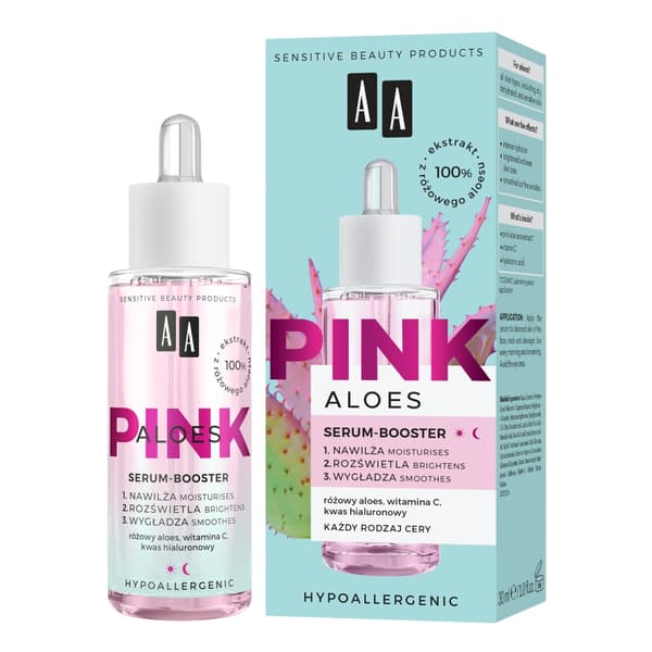 AA Aloe Pink Face Serum, 30 ml