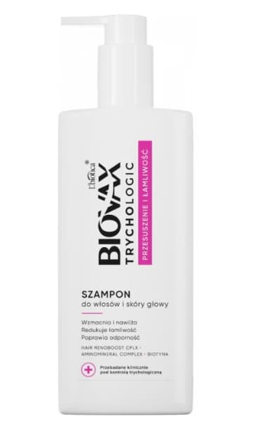 Biovax Trychologic Hiuspohjan ja hiusten kuivuutta sekä haurautta ehkäisevä shampoo, 200 ml