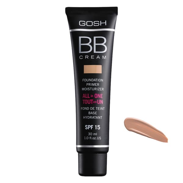 Gosh BB Kräm Foundation Vårdande Fuktgivande 03 Varmt Beige, 30ml
