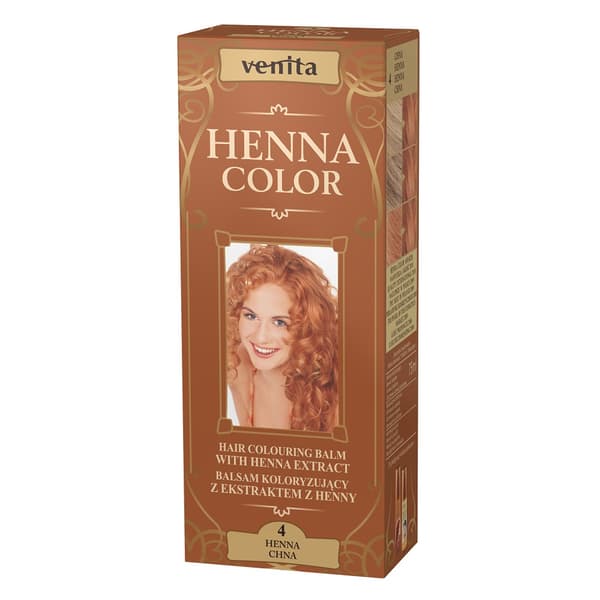 Venita Henna Farve Herbal Hair Balsam med Henna-ekstrakt 4 Chna, 75ml