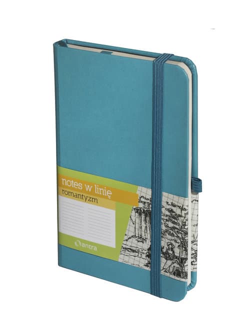 Romantik A6 Notes – Turquoise Linje