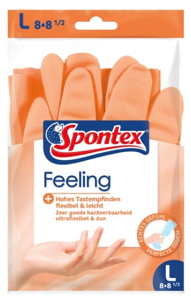 Spontex, Følelse, Handsker L, 1 par