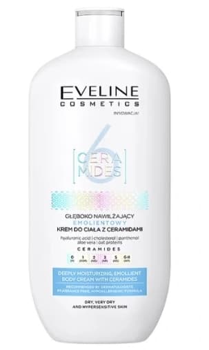 Eveline 6 Ceramider Dyb Fugtgivende Emollient Body Cream, 350 ml