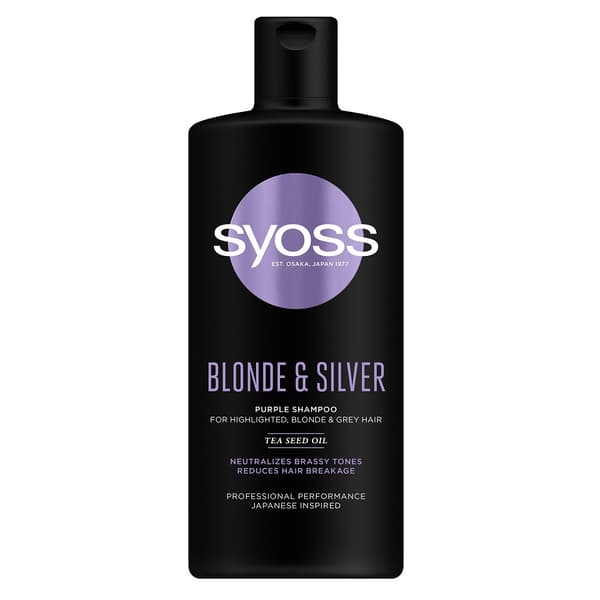 Hårshampoo: Syoss Blond & Silver 440ml - Anti-aging og Opfriskende