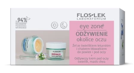 Flos-Lek Ögonområde Kit med ringblomma och kamomill 10g + Näringsrik Kräm 15ml