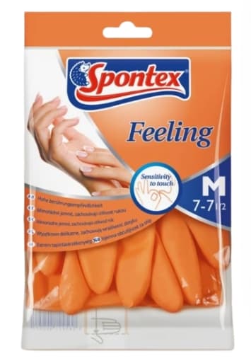 Spontex Gummihandskar Storlek M, 1 Par - Bekväm och Högkvalitativ Handtäckning