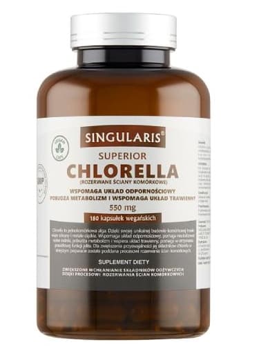 Chlorella Singularis Kosttillskott, 550mg, 180 kapslar