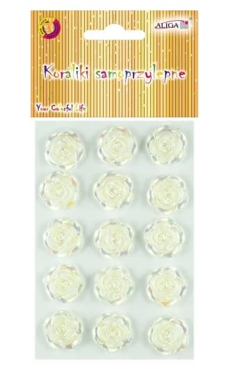 Hvide Krystal Klistermærker - DIY Dekorationer til Scrapbooking og Kortmaking