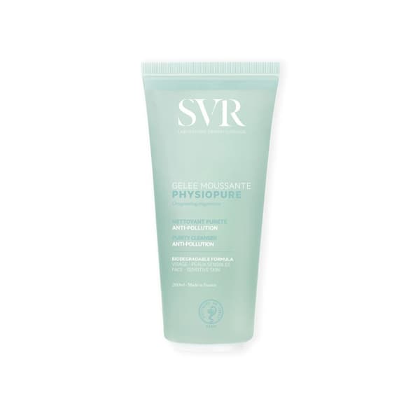 Rensende Gel SVR Physiopure 200ml - Skånsom rensning, beskyttelse mod forurening.