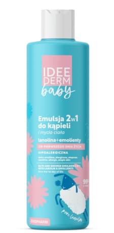 Idee Derm Baby Emulsion 2i1 til bad og kropsvask fra 1. dag - 400 ml