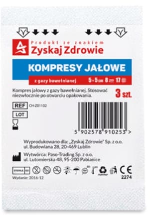Steril Klorhexidinlösning, 5x5 cm, Hälsa & Välbefinnande, 3-pack