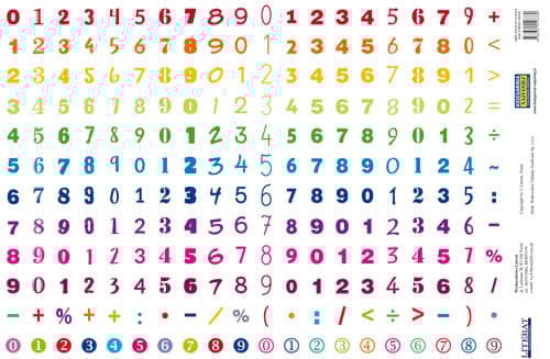 Sähköiset Numerotarrat (240 kpl)