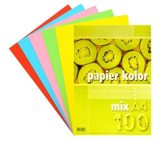 Farvet A4 Kopipapir, 100 Ark