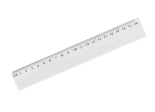 Muovinen viivain 20cm