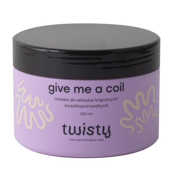 Twisty Ge Mig En Spole Hårmask för Högporöst Lockigt Hår, 250 ml