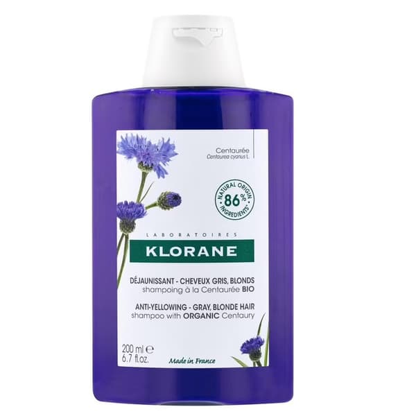 Klorane Anti-Gulnande Schampo, Neutraliserar Gula Toner, 200ml