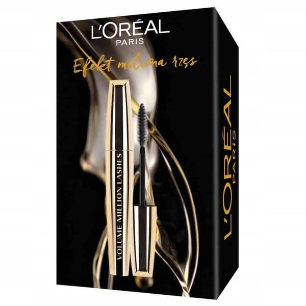 L'Oreal Paris Million Lashes Sæt - Volumenmascara 11ml & Micellar Vand til Normal og Kombineret Hud 400ml