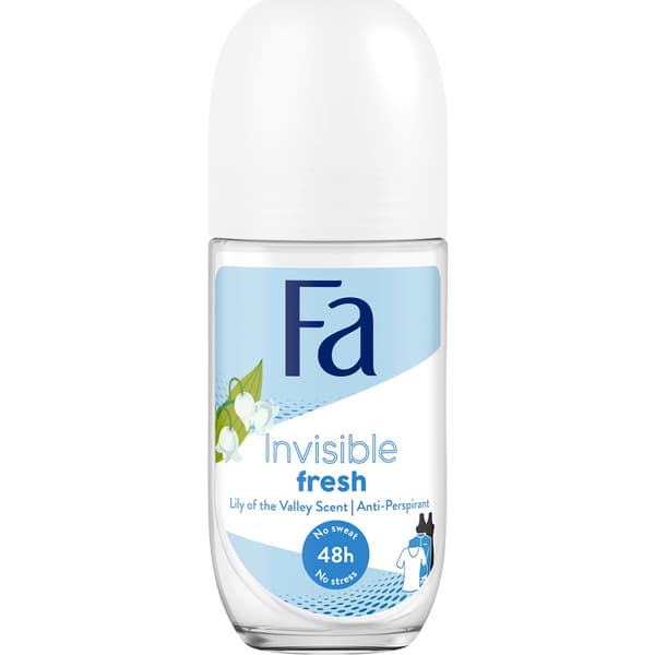 Osynlig Fräsch 48h Antiperspirant i Liljekonvaljdoft, 50ml.