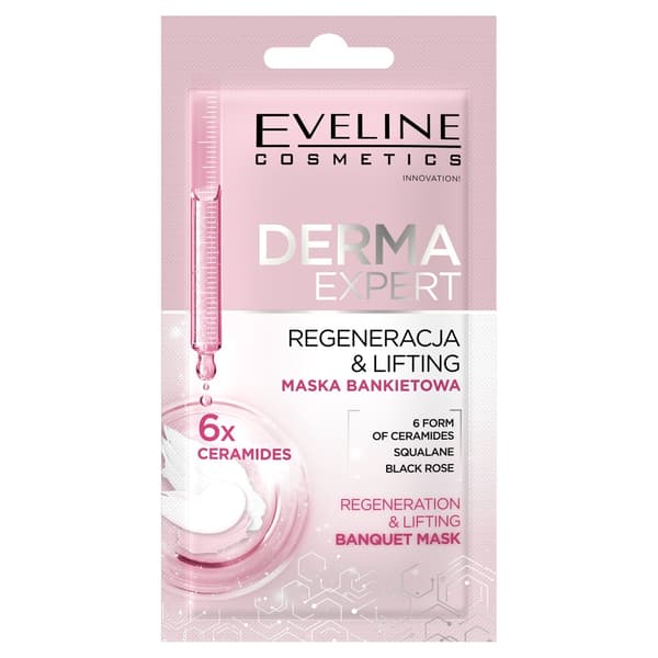 Eveline Cosmetics Derma Expert Uppstramande och Regenererande Bankettmask 8 ml