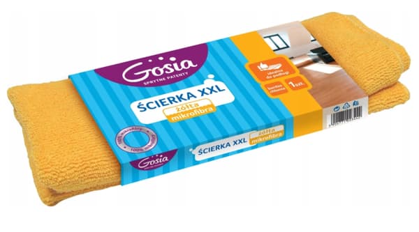 Gul Mikrofiberduk av Premium Kvalitet - Absorberande, Luddfri och Mångsidig - Perfekt för Hemmet och Städningen
