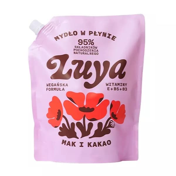 Luya Flydende Håndsæbe med Mak og Kakao Genopfyldning, 800 ml