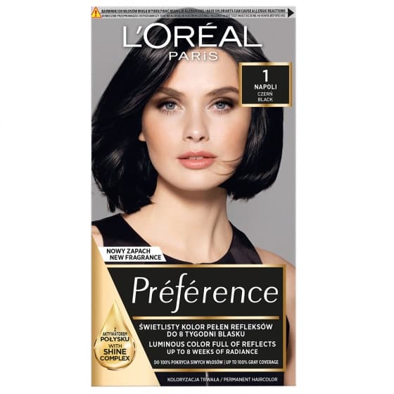 L'Oreal Paris Preferens Färgkräm - Intensivt Svart med Napoli-inspiration