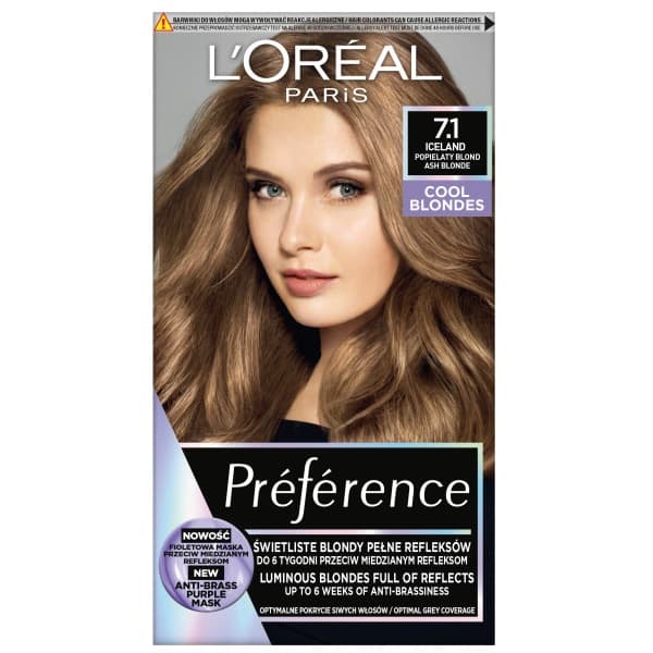 L'Oreal Paris Preference Svala Blondiner Hårfärg 7.1 Island