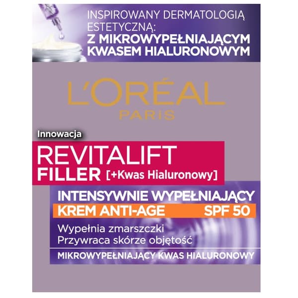L'Oreal Paris Revitalift Återfyllande Anti-Aging Dagkräm SPF50, 50ml