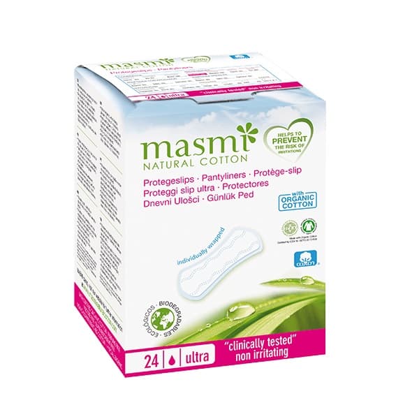 MasMI Naturliga Bomull Ultra Hygieninlägg, 24 Stycken