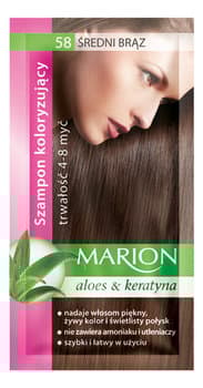 Hårfarveshampoo, nuance 58 Medium Brun, 40 ml