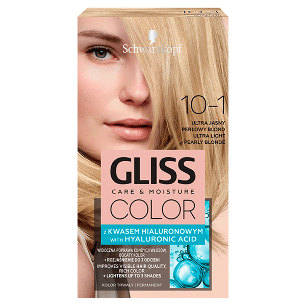Ultra Ljus Pärlblond Hårfärg med Hyaluronsyra - Schwarzkopf Gliss