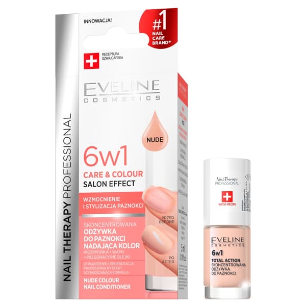 Eveline Cosmetics Värillinen Kynnenhoitoaine Kermanvärinen 5 ml