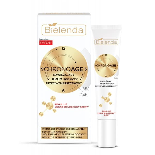Bielenda Chrono Age Silottava ikääntymistä vastaan taisteleva silmänympärysvoide, 15 ml