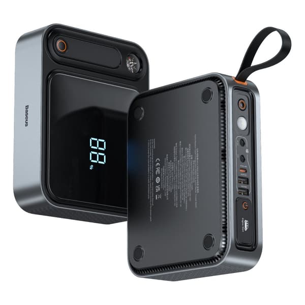 Baseus Super Energy Ultra 3000A Käynnistin ja 26800 mAh Varavirtalähde - Musta