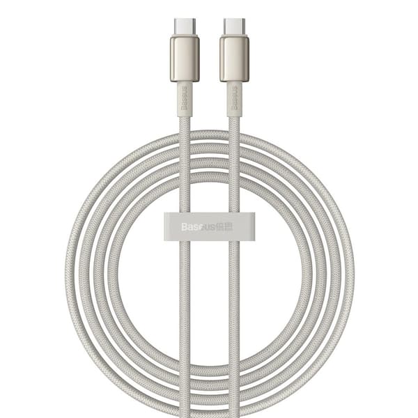 Baseus Tungsten Gold USB-C - USB-C Kaapeli 100W 2m Kulta
