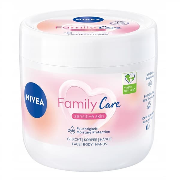 Nivea Family Care Kevyt Kasvojen, Vartalon ja Käsien Kosteusvoide, 450ml