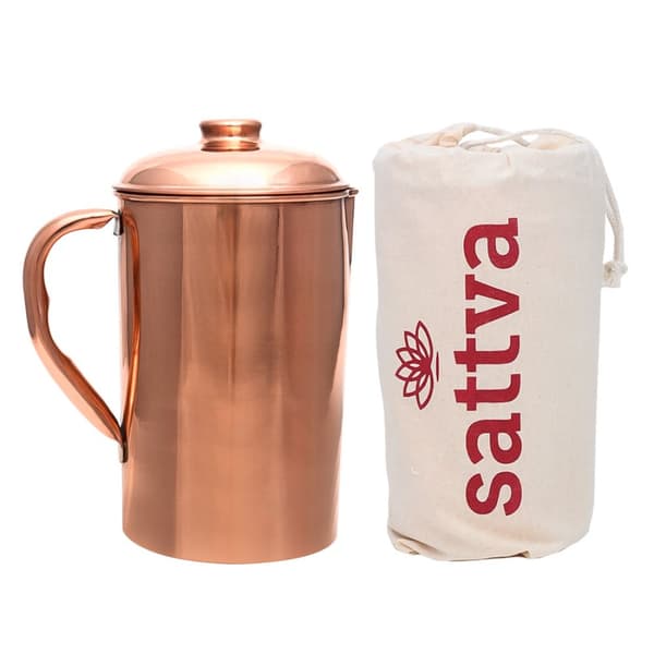 Sattva Kobber Udglattet Kande, 1250ml