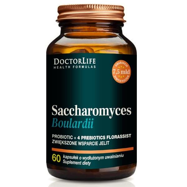 Doktorliv Med Saccharomyces Boulardii for Tarmstøtte, 60 Kapsler