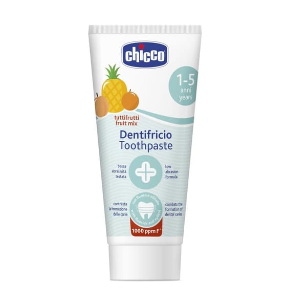 Fluortandkräm Chicco, Multifruktssmak - 50 ml
